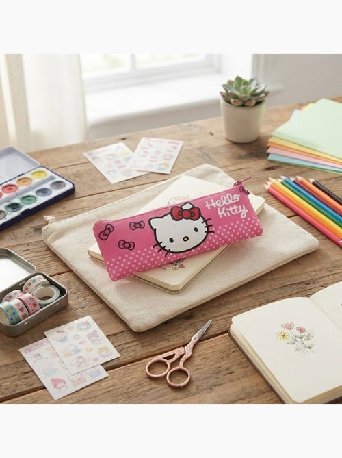 Trousse d'école plate hello kitty - Kiabi Trousse d'école plate hello kitty - Kiabi