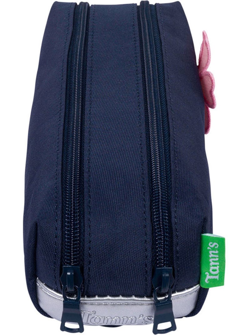 Trousse – Double 21,5 CM - Collection Scolaire 2027 – Tann's Bleu foncé - Kiabi