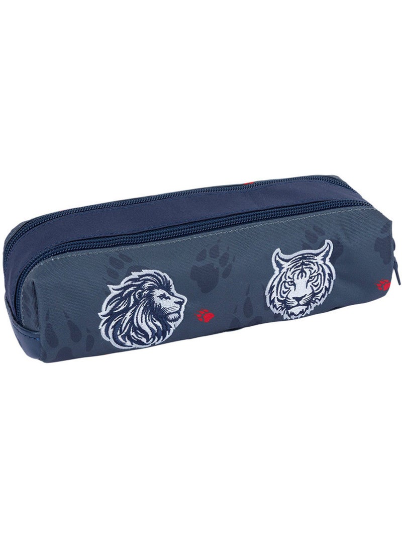 Trousse – Double 21,5 CM - Collection Scolaire 2027 – Tann's Gris Multicolore - Kiabi