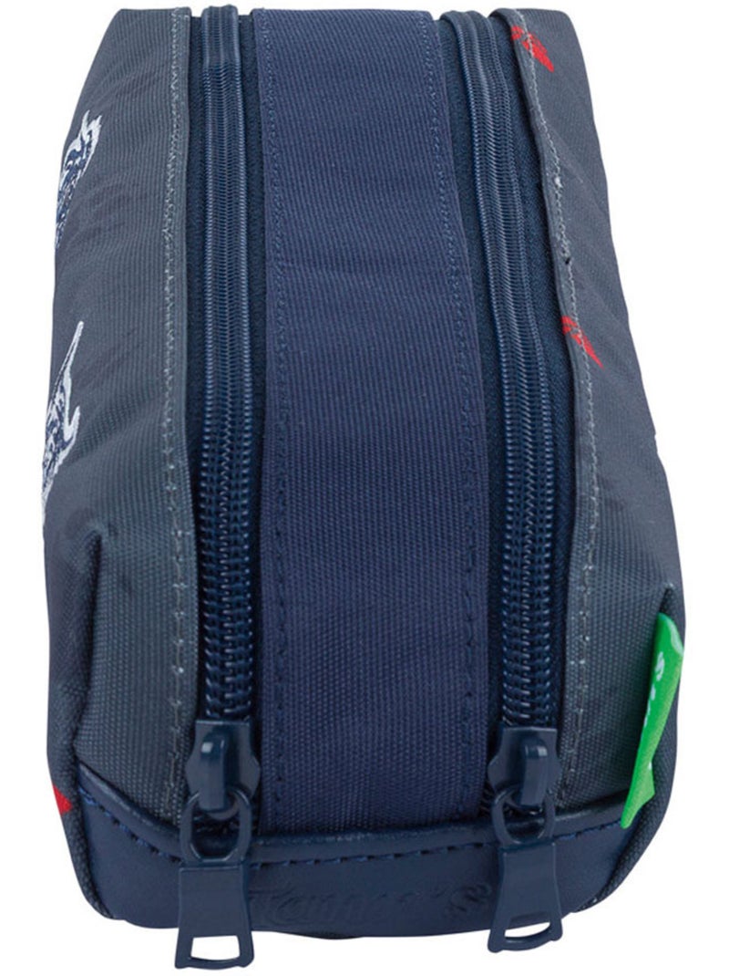Trousse – Double 21,5 CM - Collection Scolaire 2027 – Tann's Gris Multicolore - Kiabi