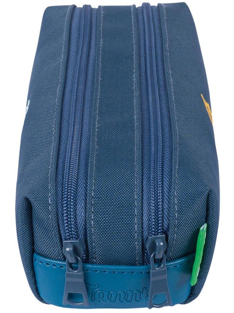 Trousse – Double 21,5 CM - Collection Scolaire 2027 – Tann's Vert foncé - Kiabi