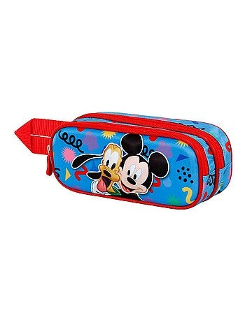 BAGTROTTER Trousse Scolaire 2 Compartiments Phileas Bleue Étoiles