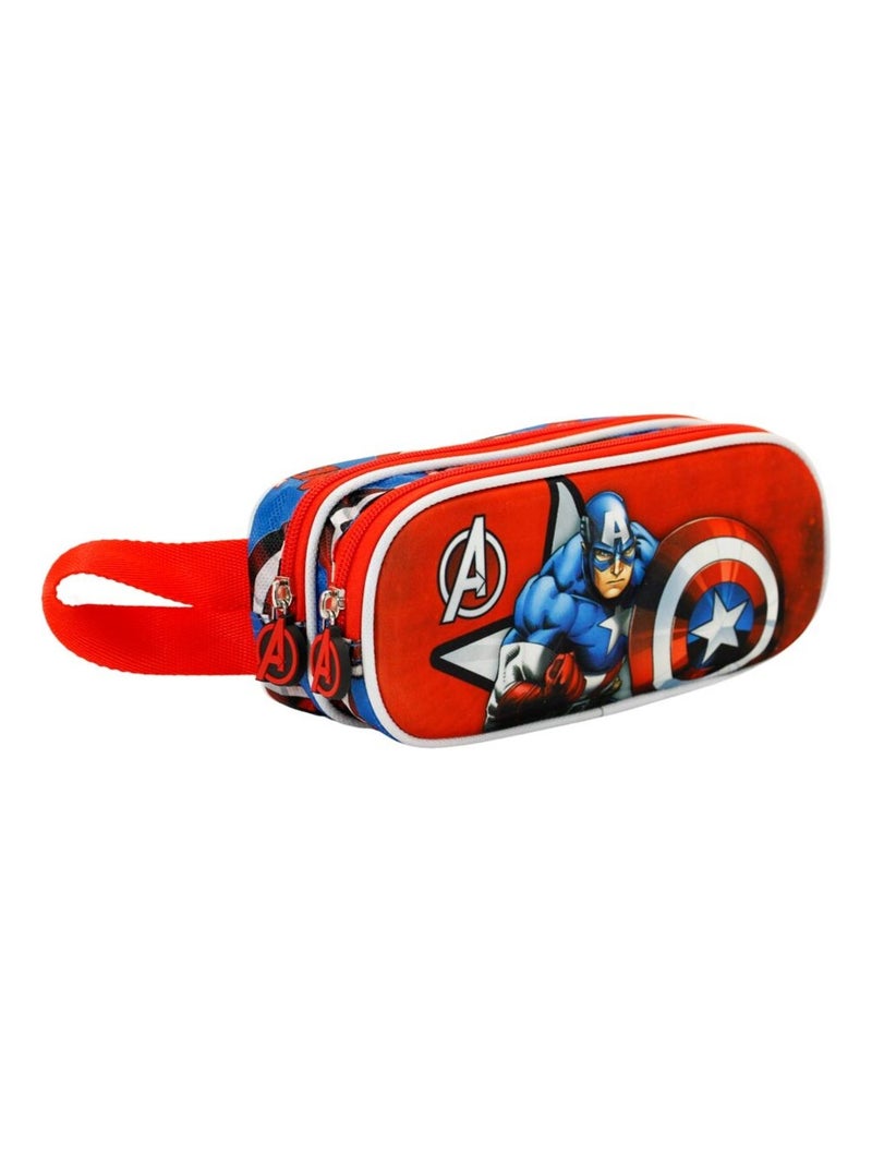 Trousse Double 3D - Captain America Gravity - Rouge - Taille Unique Rouge - Kiabi