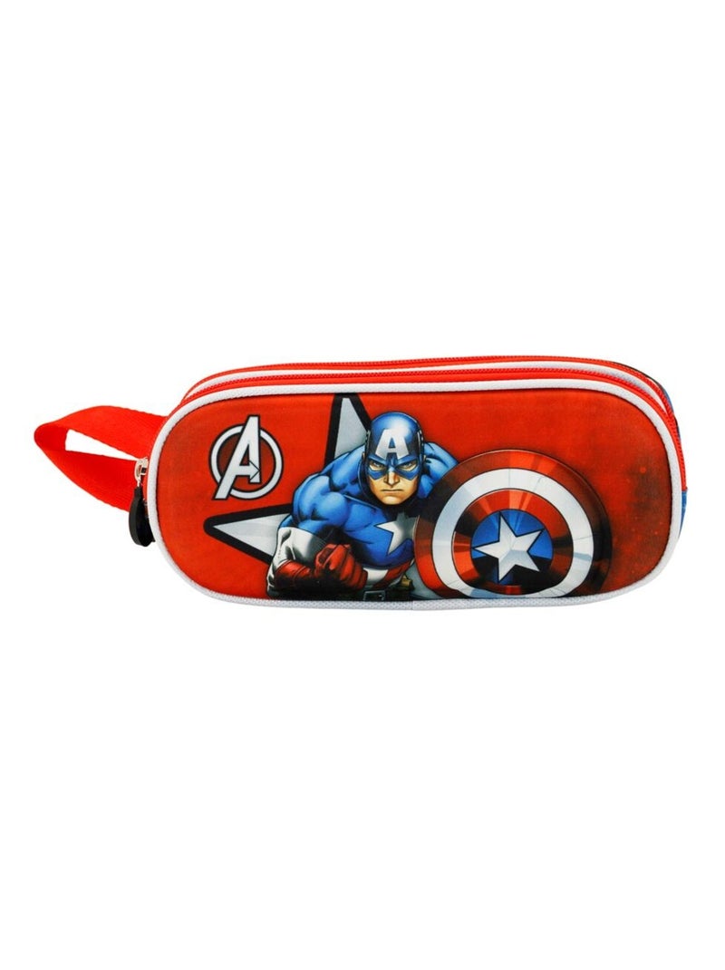 Trousse Double 3D - Captain America Gravity - Rouge - Taille Unique Rouge - Kiabi
