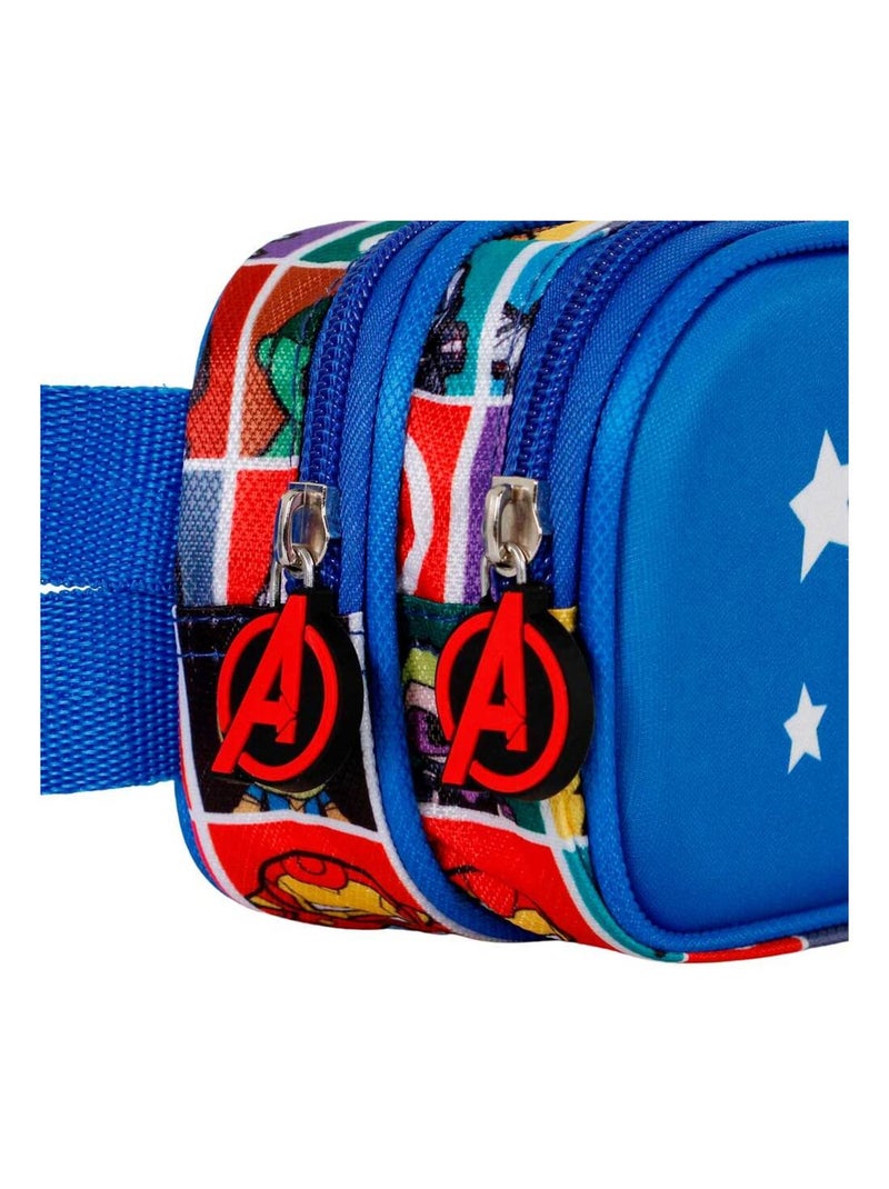 Trousse Double 3D - Captain America Punch - Bleu - Taille Unique Bleu - Kiabi