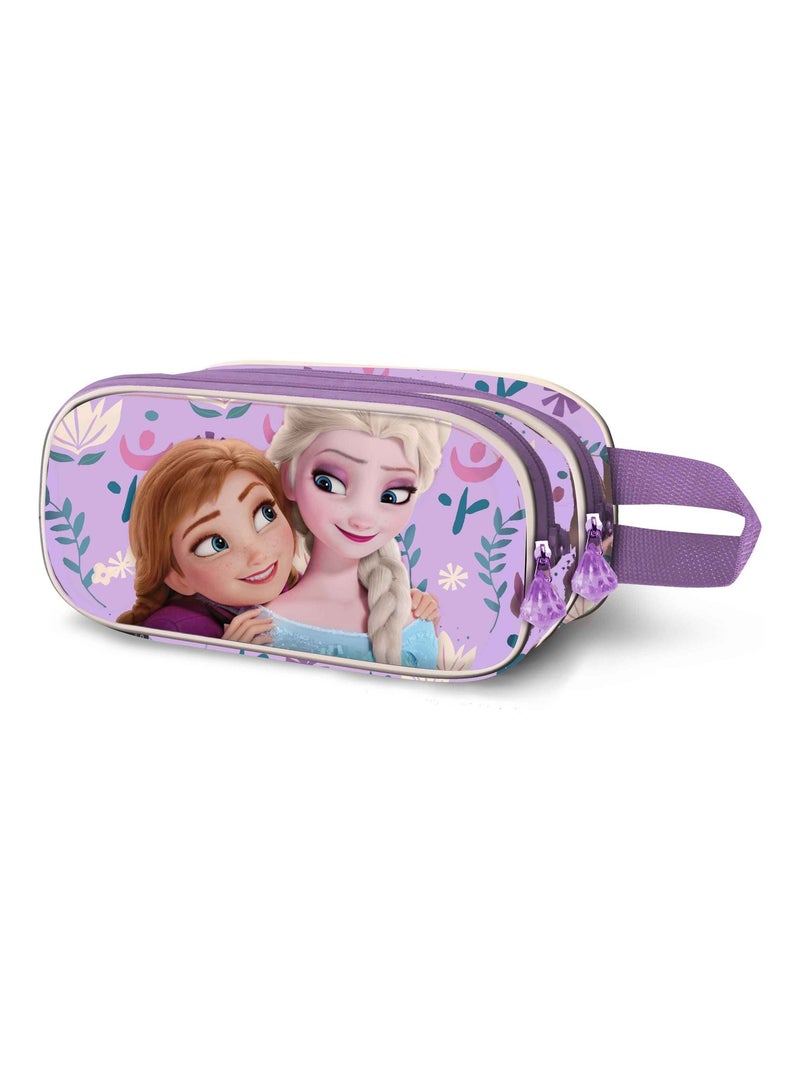 Trousse Double 3D - Disney La Reine des Neiges 2 (Frozen) Beauty - Lilas - Taille Unique Mauve lilas - Kiabi