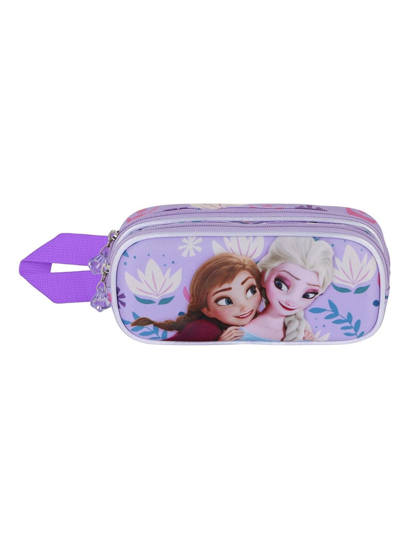 Trousse Double 3D - Disney La Reine des Neiges 2 (Frozen) Beauty - Lilas - Taille Unique Mauve lilas - Kiabi