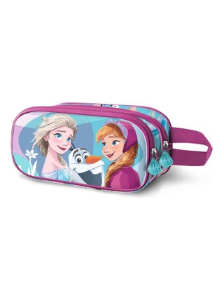 Trousse Double 3D - Disney La Reine des Neiges 2 (Frozen) Family - Bleu - Taille Unique