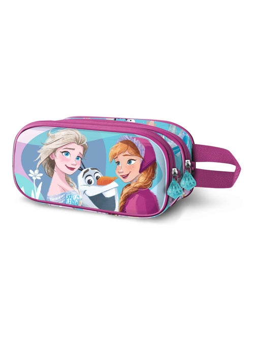 Trousse Double 3D - Disney La Reine des Neiges 2 (Frozen) Family - Bleu - Taille Unique - Kiabi
