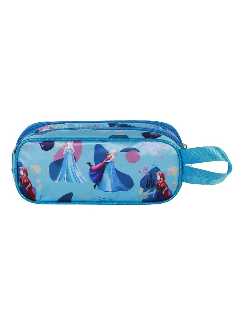 Trousse Double 3D - Disney La Reine des Neiges 2 (Frozen) Lovely - Turquoise - Taille Unique Bleu turquoise - Kiabi