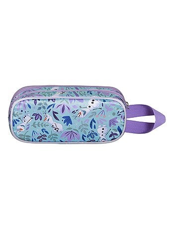 Trousse Double 3D - Disney La Reine des Neiges 2 (Frozen) Spring - Bleu - Taille Unique