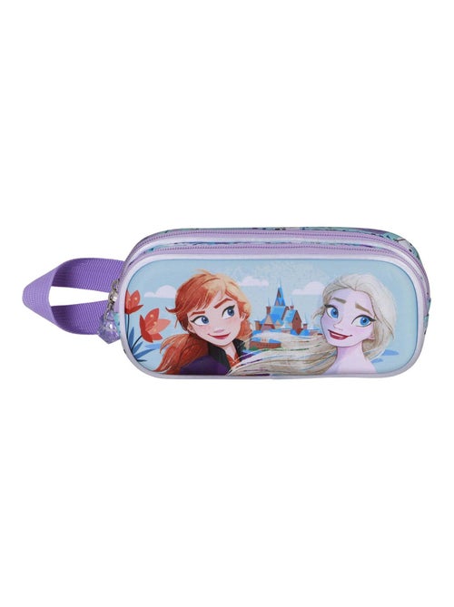 Trousse Double 3D - Disney La Reine des Neiges 2 (Frozen) Spring - Bleu - Taille Unique - Kiabi
