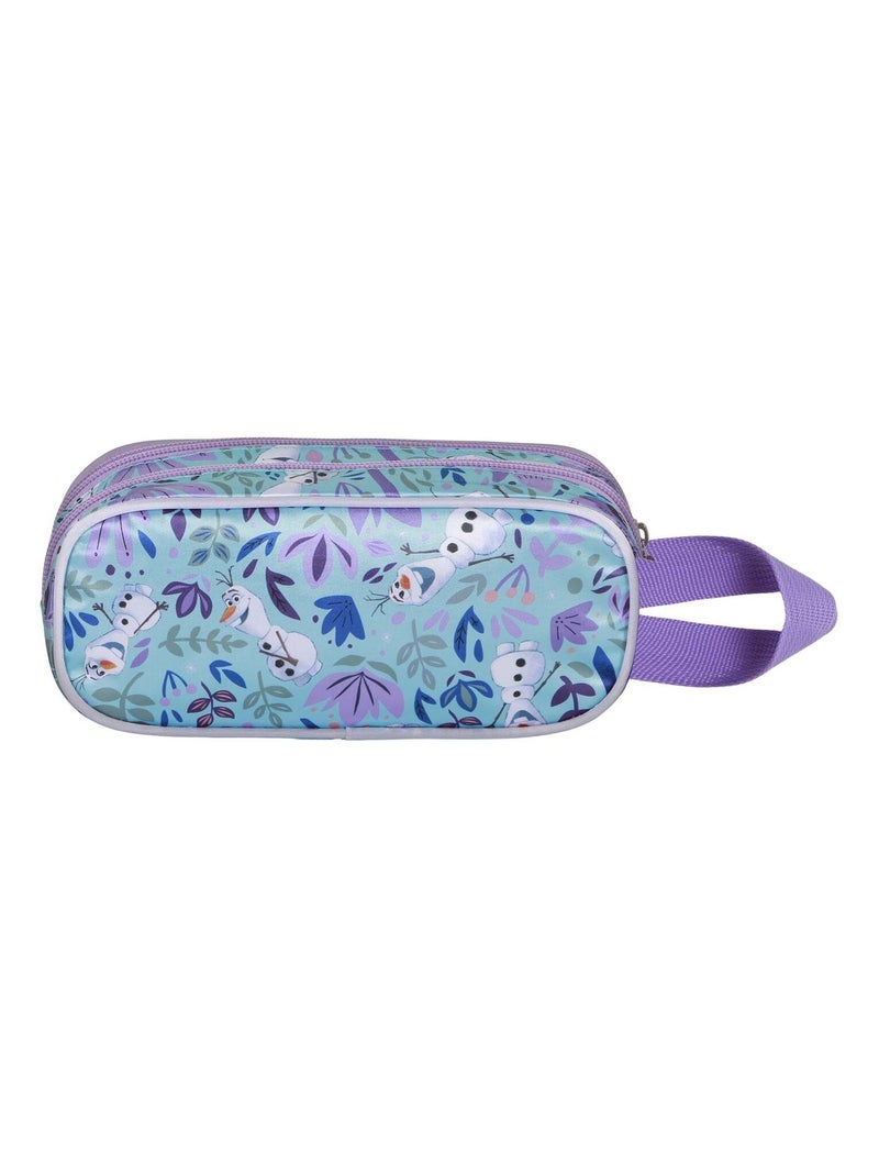 Trousse Double 3D - Disney La Reine des Neiges 2 (Frozen) Spring - Bleu - Taille Unique Bleu - Kiabi