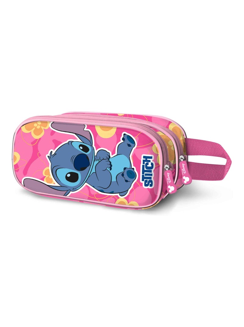 Trousse Double 3D - Disney Lilo et Stitch Cute - Rose - Taille Unique Rose - Kiabi
