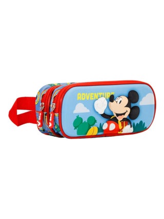 Trousse Double 3D - Disney Mickey Mouse Adventure - Multicolore - Taille Unique