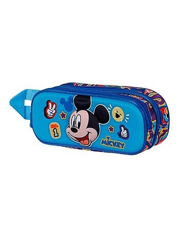 Trousse Double 3D - Disney Mickey Mouse Blissy - Bleu - Taille Unique