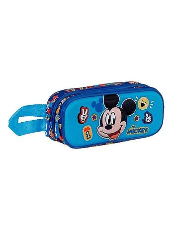 Trousse Double 3D - Disney Mickey Mouse Blissy - Bleu - Taille Unique