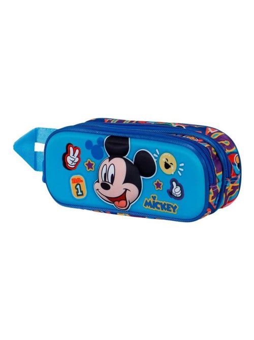 Trousse Double 3D - Disney Mickey Mouse Blissy - Bleu - Taille Unique - Kiabi