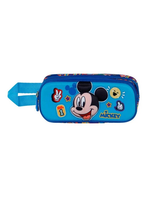 Trousse Double 3D - Disney Mickey Mouse Blissy - Bleu - Taille Unique - Kiabi