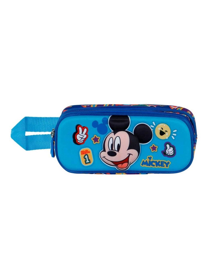 Trousse Double 3D - Disney Mickey Mouse Blissy - Bleu - Taille Unique Bleu - Kiabi