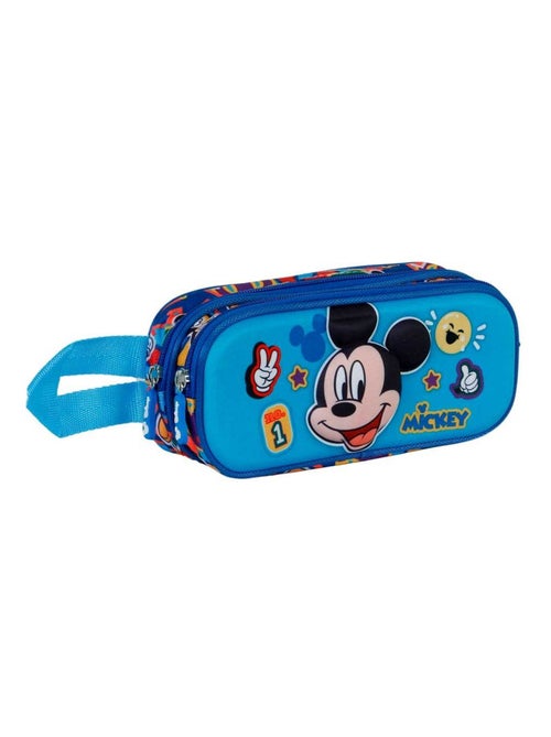 Trousse Double 3D - Disney Mickey Mouse Blissy - Bleu - Taille Unique - Kiabi