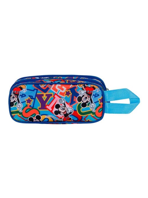 Trousse Double 3D - Disney Mickey Mouse Blissy - Bleu - Taille Unique - Kiabi