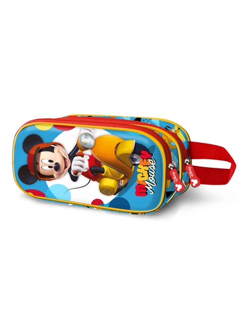 Trousse Double 3D - Disney Mickey Mouse Scooter - Bleu - Taille Unique - Kiabi
