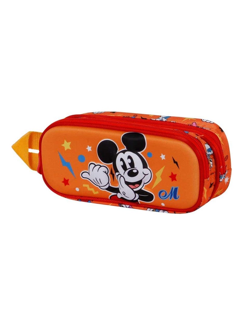 Trousse Double 3D - Disney Mickey Mouse Whisper - Orange - Taille Unique Orange - Kiabi