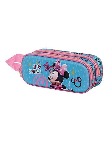 Trousse Double 3D - Disney Minnie Mouse Big Smile - Bleu - Taille Unique