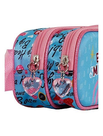Trousse Double 3D - Disney Minnie Mouse Big Smile - Bleu - Taille Unique