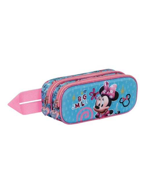 Trousse Double 3D - Disney Minnie Mouse Big Smile - Bleu - Taille Unique - Kiabi