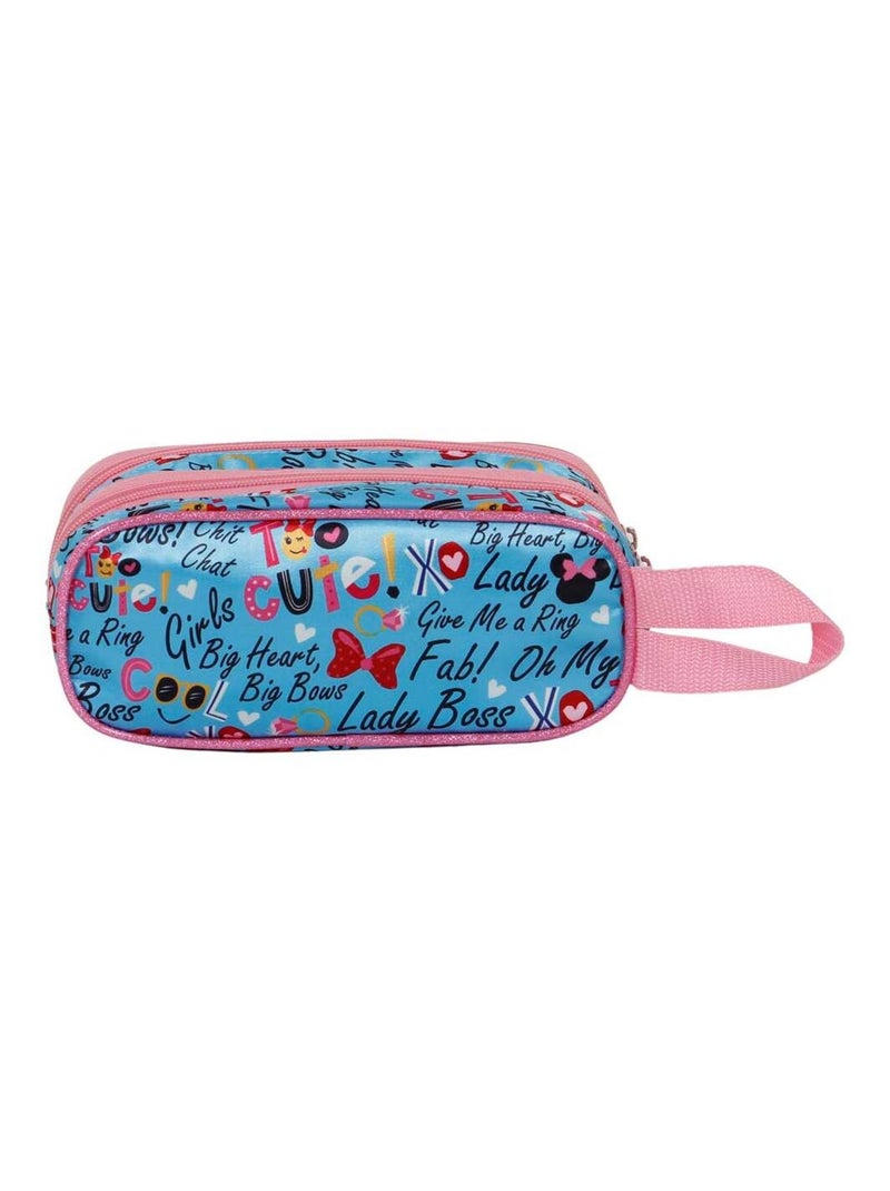 Trousse Double 3D - Disney Minnie Mouse Big Smile - Bleu - Taille Unique Bleu - Kiabi