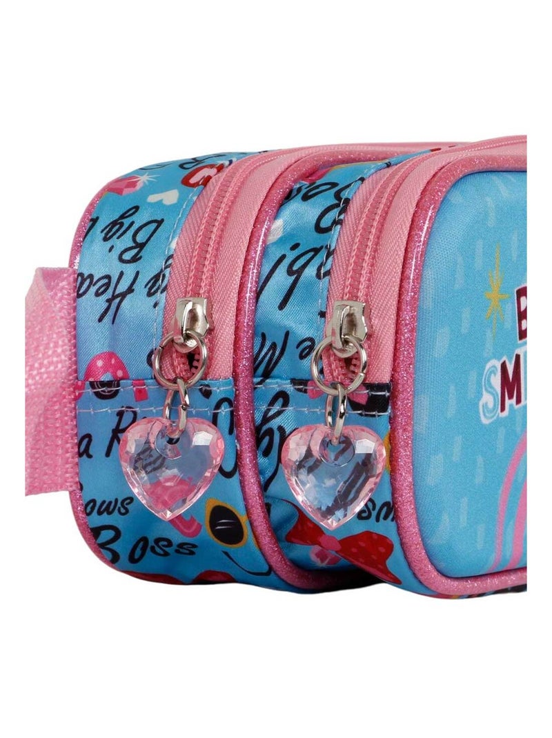 Trousse Double 3D - Disney Minnie Mouse Big Smile - Bleu - Taille Unique Bleu - Kiabi