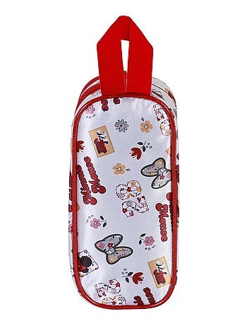 Trousse Double 3D - Disney Minnie Mouse Flowered - Rouge - Taille Unique