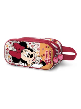 Trousse Double 3D - Disney Minnie Mouse Flowered - Rouge - Taille Unique