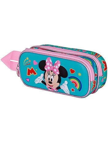Trousse Double 3D - Disney Minnie Mouse Greet - Turquoise - Taille Unique