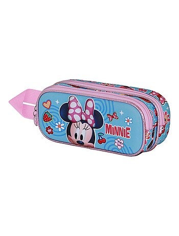 Trousse Double 3D - Disney Minnie Mouse Happiness - Bleu - Taille Unique