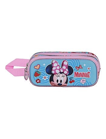 Trousse Double 3D - Disney Minnie Mouse Happiness - Bleu - Taille Unique