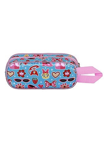 Trousse Double 3D - Disney Minnie Mouse Happiness - Bleu - Taille Unique