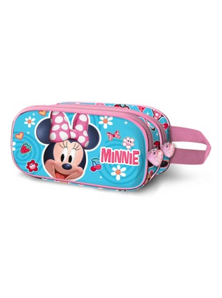 Trousse Double 3D - Disney Minnie Mouse Happiness - Bleu - Taille Unique