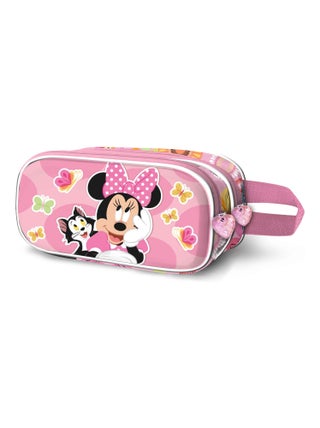 Trousse Double 3D - Disney Minnie Mouse Kitten - Rose - Taille Unique