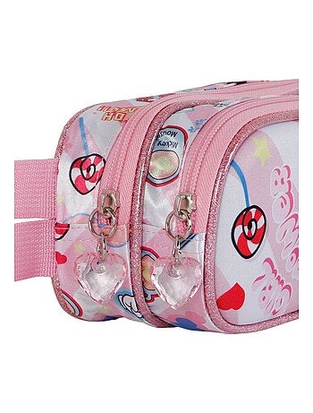 Trousse Double 3D - Disney Minnie Mouse Power - Rose - Taille Unique