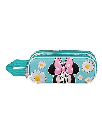 Trousse Double 3D - Disney Minnie Mouse Spring - Bleu - Taille Unique