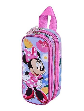 Trousse Double 3D - Disney Minnie Mouse Spring - Lilas - Taille Unique