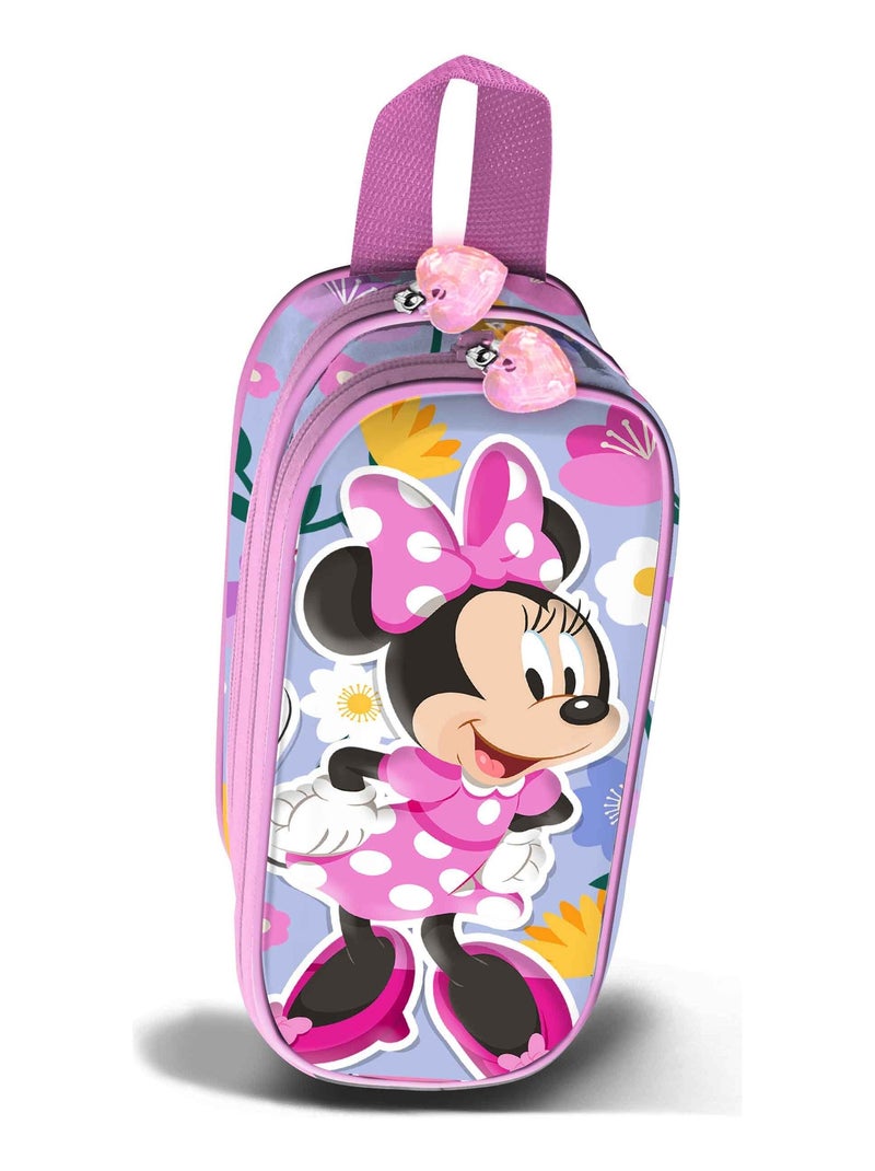 Trousse Double 3D - Disney Minnie Mouse Spring - Lilas - Taille Unique Mauve lilas - Kiabi