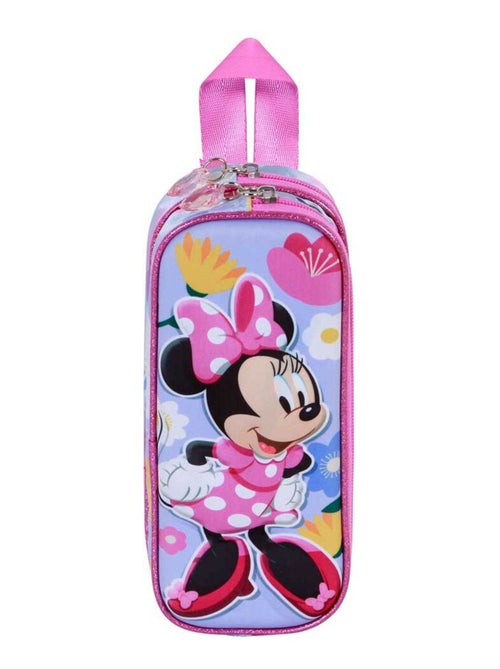 Trousse Double 3D - Disney Minnie Mouse Spring - Lilas - Taille Unique - Kiabi