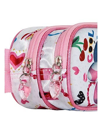 Trousse Double 3D - Disney Minnie Mouse Too Cute - Rose - Taille Unique