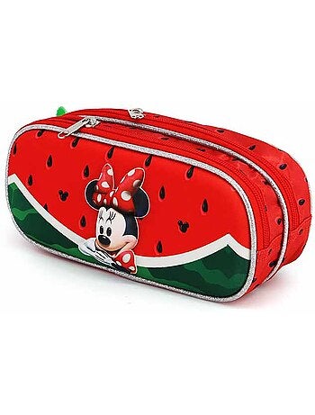 Trousse Double 3D - Disney Minnie Mouse Watermelon - Rouge - Taille Unique