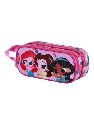 Trousse Double 3D - Disney Princesses Disney Flowers - Rose - Taille Unique