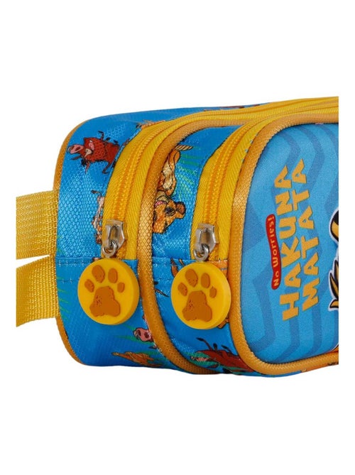 Trousse Double 3D - Disney Roi Lion Hakuna - Bleu - Taille Unique - Kiabi